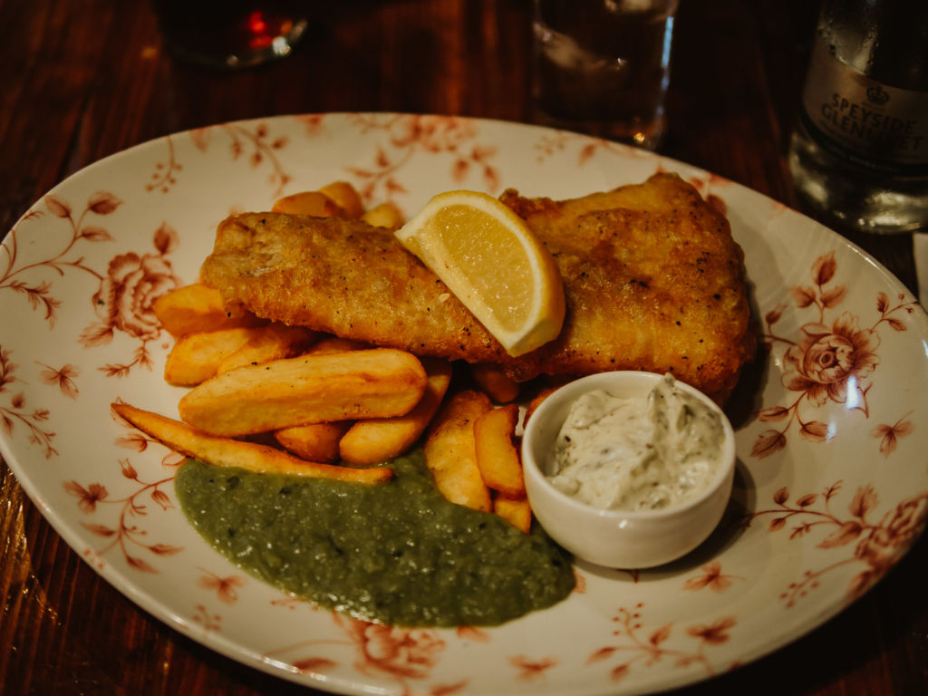 fish and chips The Mitre Bar